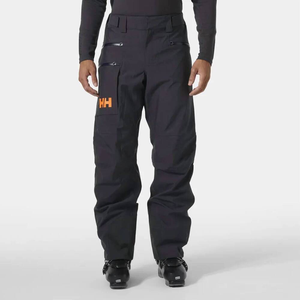 NEW HELLY HANSEN men's garibaldi 2.0 ski pants in black grape